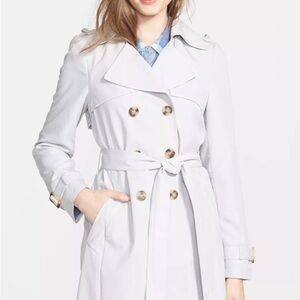 DKNY Trench Coat Light Tan Beige Bone Color